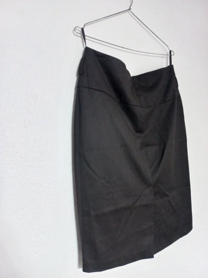 Füme Pileli Midi Kalem Etek - Görsel 5