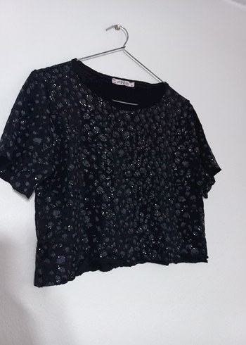 Gevşek Kesim Siyah Mini Bluz - Görsel 2