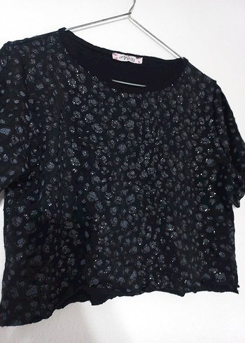 Gevşek Kesim Siyah Mini Bluz - Görsel 3