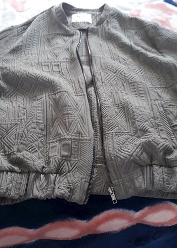 Mudo Gri Kadın Fermuarlı Ceket - Görsel 4