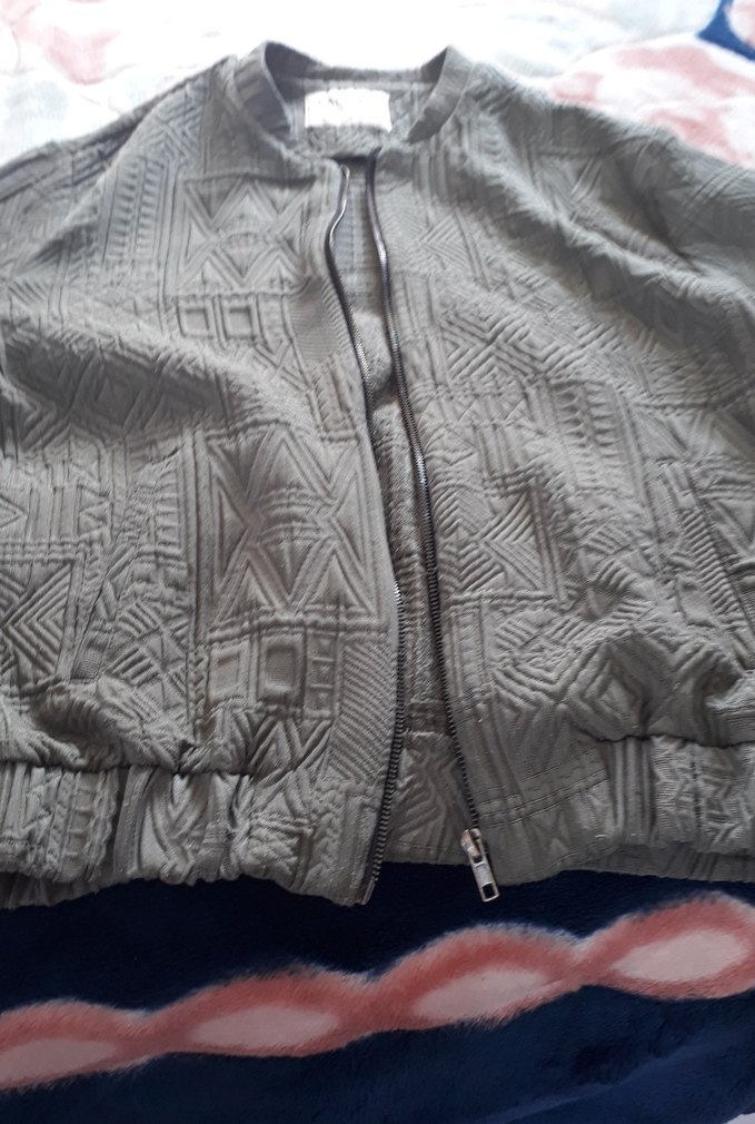 Mudo Gri Kadın Fermuarlı Ceket - Görsel 4