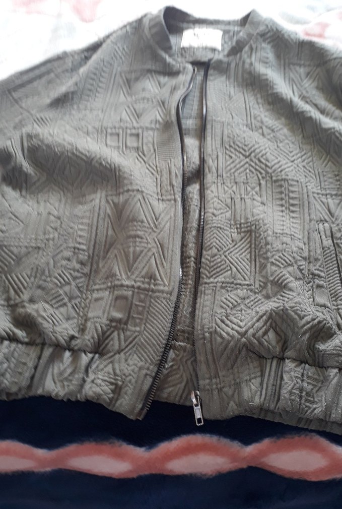 Mudo Gri Kadın Fermuarlı Ceket - Görsel 2