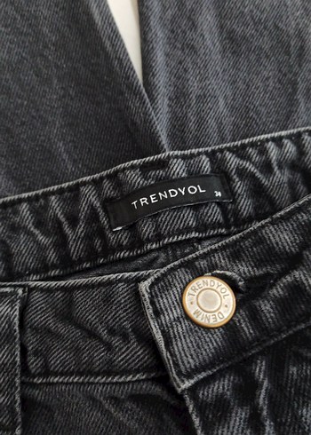 Siyah Salaş Kot Pantolon - Görsel 4
