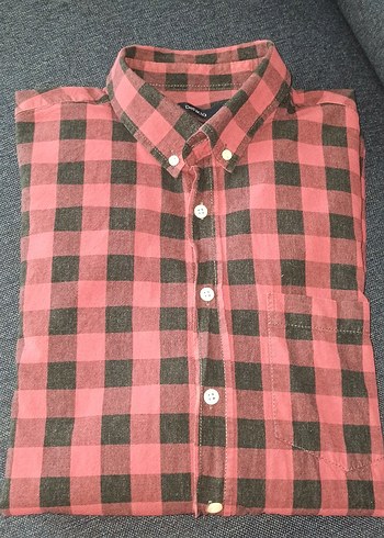 Bordo Kareli Uzun Kollu Erkek Gömlek - Görsel 3