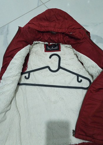 Kapüşonlu Fermuarlı Kırmızı Kadın Yelek - Görsel 3