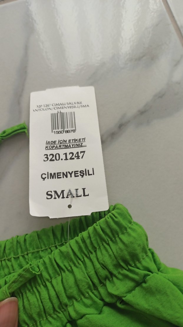 Yeşil Yazlık Kadın Pantolon - Görsel 2