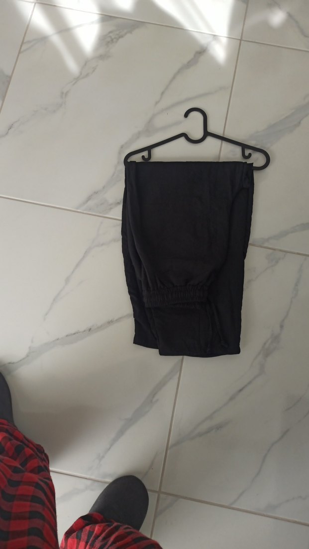 Siyah Salaş Kadın Pantolon - Görsel 2