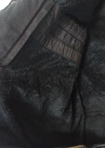 Düğmeli Siyah Erkek KabanCeket - Görsel 4