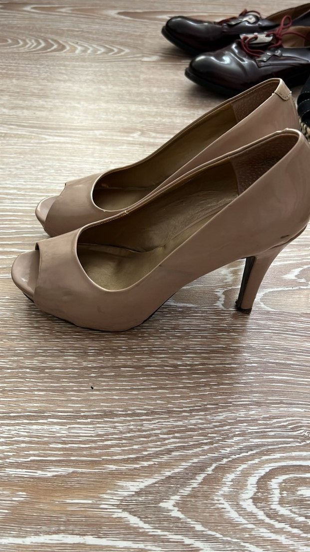 Bej Kadın Stiletto Topuklu Ayakkabı - Görsel 2