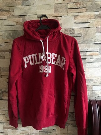 Pull and Bear Pull and bear kırmızı sweatshirt