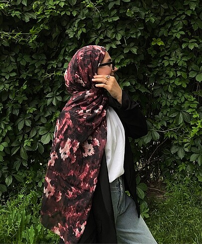 Autumn desen bambu şal