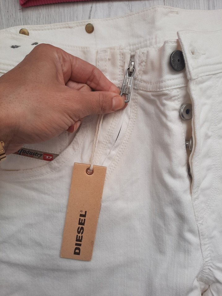 Beyaz Kemerli Hamile Kot Pantolon — görsel 4/8