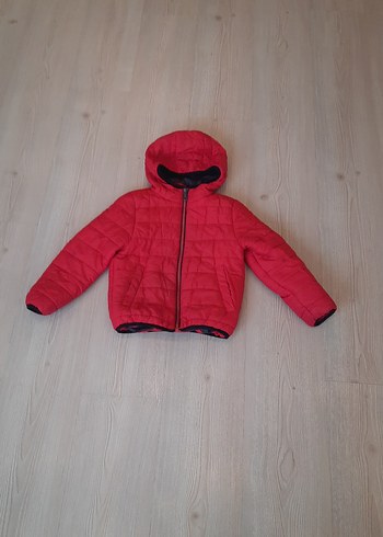 Erkek Çocuk Kırmızı Fermuarlı Mont - Görsel 4