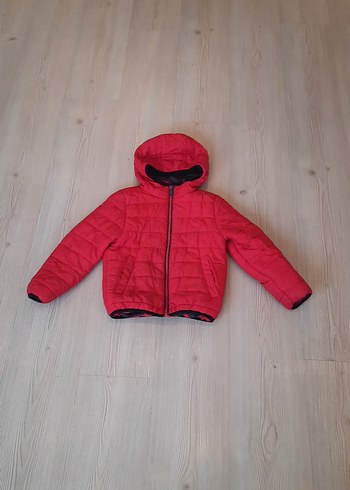 Erkek Çocuk Kırmızı Fermuarlı Mont - Görsel 3