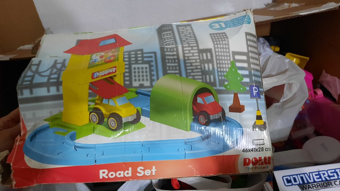 Dolu Mini Yol Seti 24 Parça Renkli Oyuncak - Görsel 4