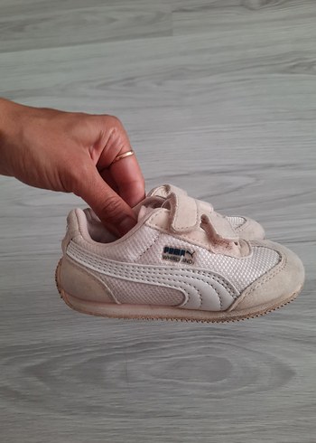 Kız Çocuk Beyaz Cırt Cırtlı Sneaker - Görsel 5