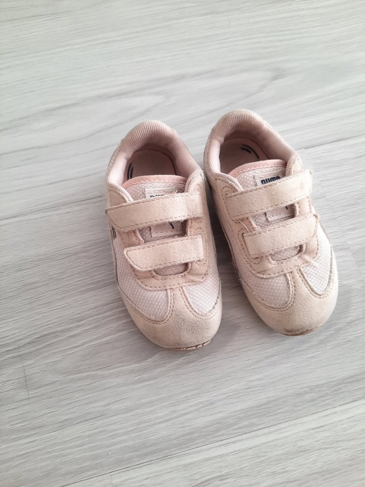 Kız Çocuk Beyaz Cırt Cırtlı Sneaker - Görsel 4