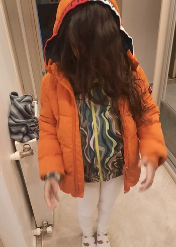 Tommy Hilfiger Turuncu Kapüşonlu Erkek Çocuk Mont - Görsel 6