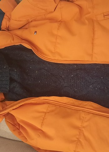 Tommy Hilfiger Turuncu Kapüşonlu Erkek Çocuk Mont - Görsel 11