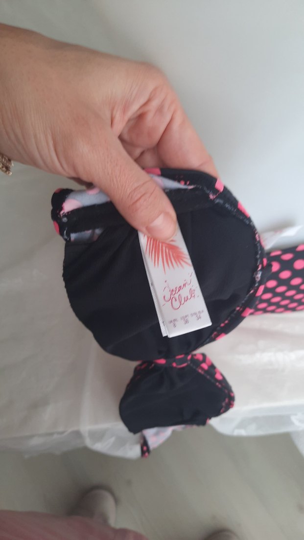 Puantiyeli Fiyonk Detaylı Mini Bikini - Görsel 4