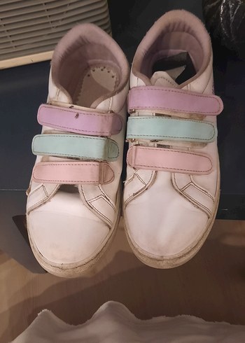 Kız Çocuk 38 no Pembe Cırt Cırtlı Spor Ayakkabı - Görsel 3