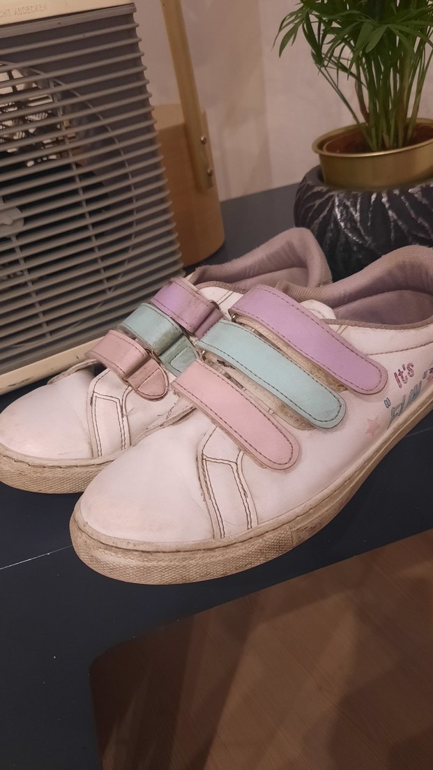 Kız Çocuk 38 no Pembe Cırt Cırtlı Spor Ayakkabı - Görsel 2