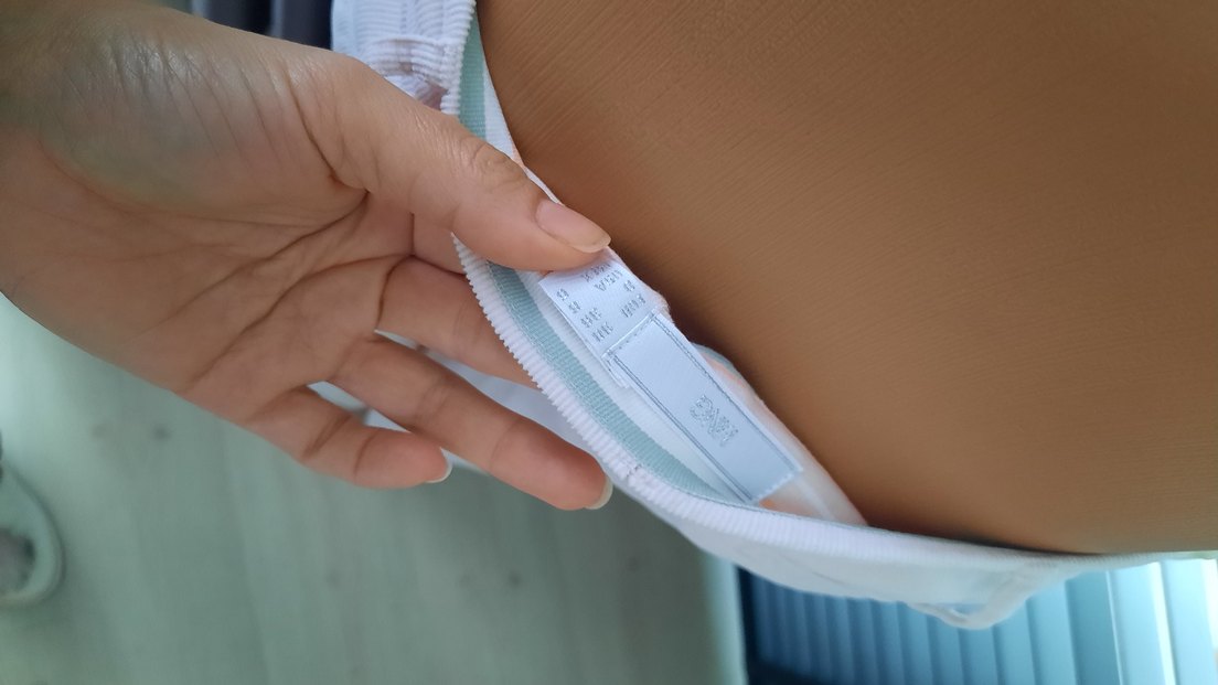 Düğmeli Beyaz Kadife Kadın Pantolon - Görsel 2