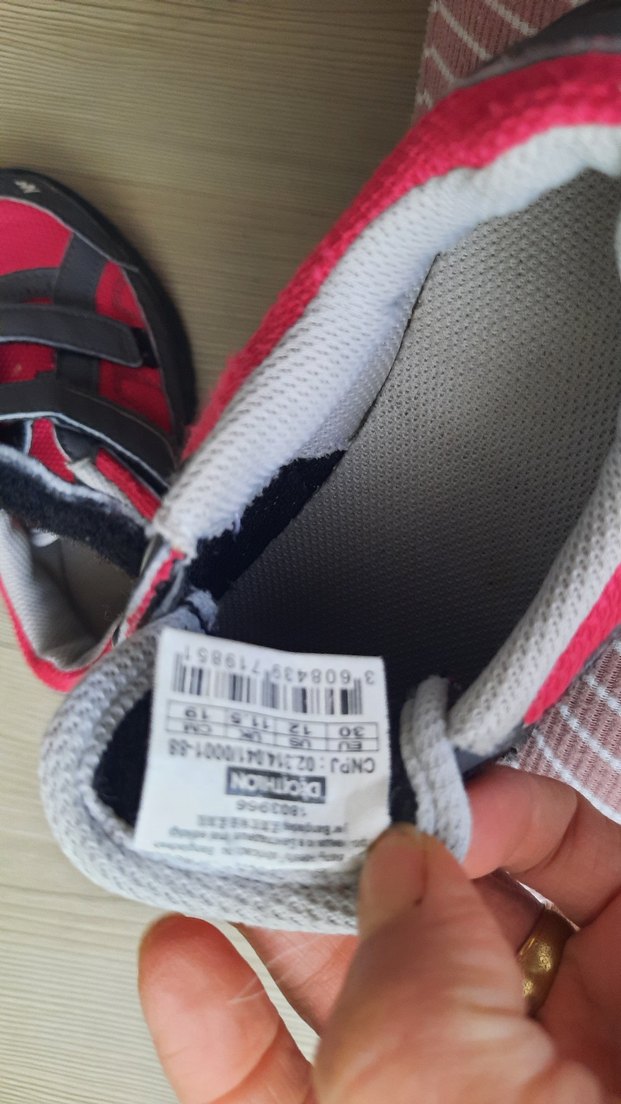 Kız Çocuk Kırmızı Gri Biker Spor Ayakkabı - Görsel 2