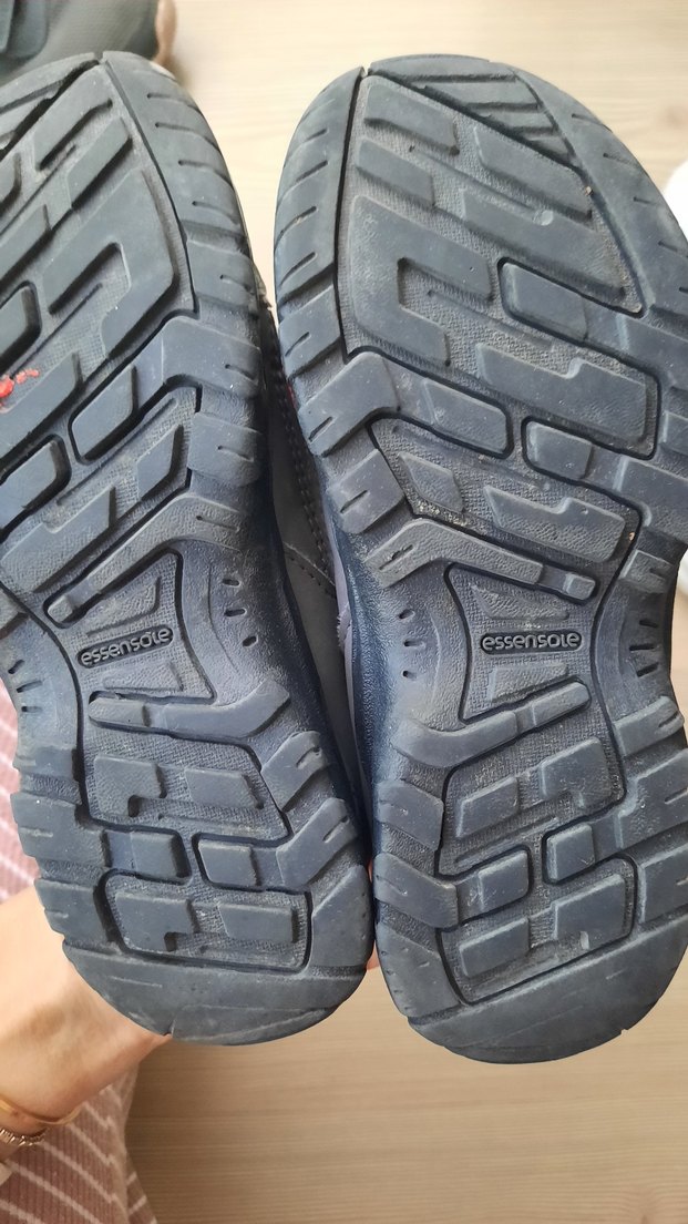 Kız Çocuk Kırmızı Gri Biker Spor Ayakkabı - Görsel 3