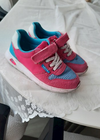 Kız Çocuk Pembe Cırt Cırtlı Spor Ayakkabı - Görsel 2