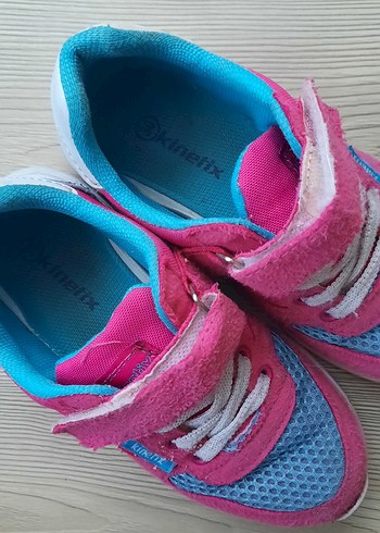 Kız Çocuk Pembe Cırt Cırtlı Spor Ayakkabı - Görsel 3