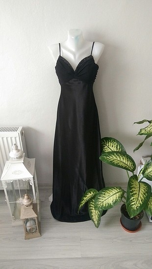 38 Beden siyah Renk siyah abiye elbise