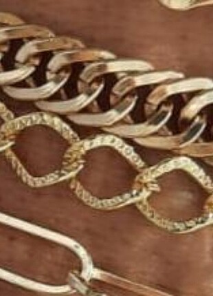 Zara Bileklik künye zincir kelepçe cartier çelik altın imitasyon buji