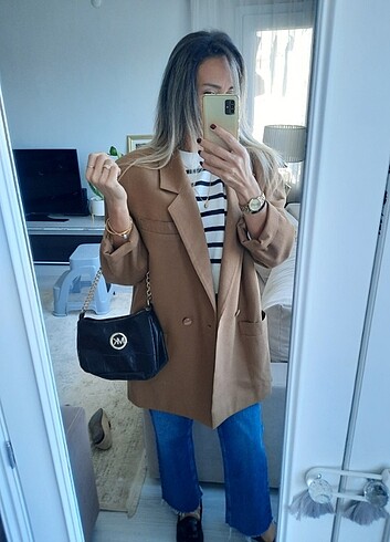 38 Beden #Zara #beymen #vakko #blazer #ceket #bej #camel #kamel #devetüyü