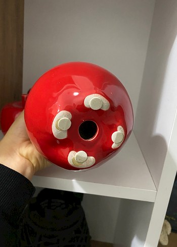 Kırmızı Renkli Dekoratif Elma Biblo Seti - Görsel 2