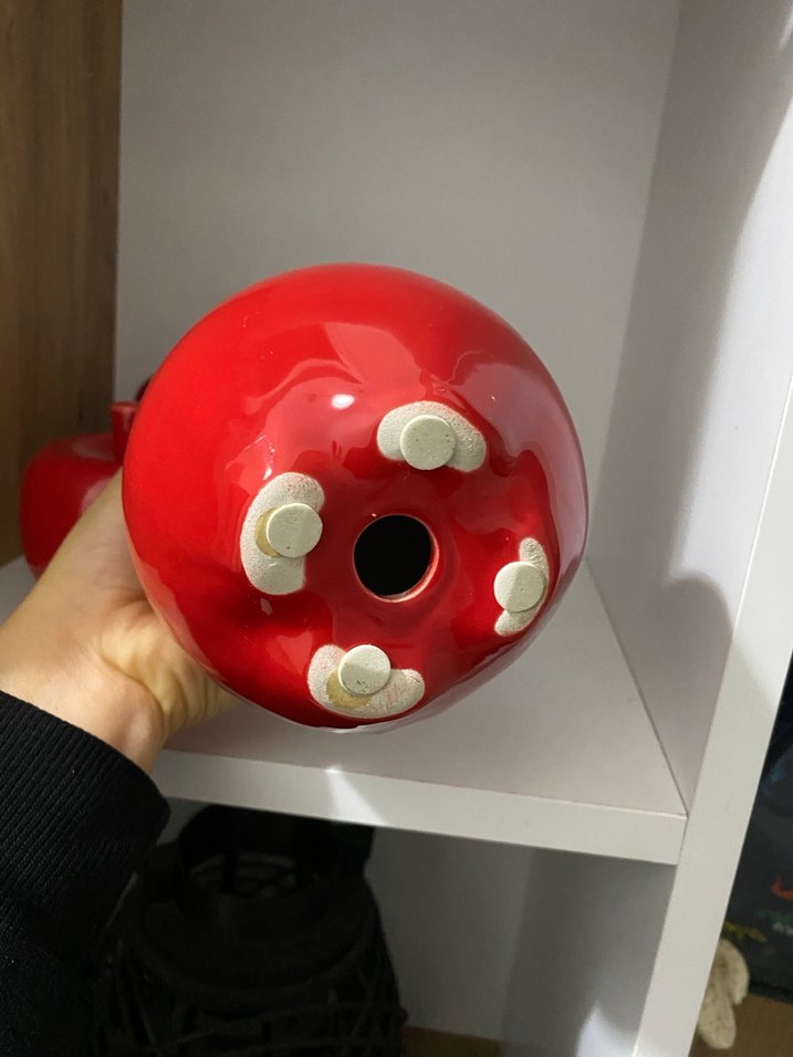 Kırmızı Renkli Dekoratif Elma Biblo Seti - Görsel 2