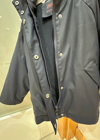 4 Yaş Beden mavi Renk Zara kauçuk yağmurluk