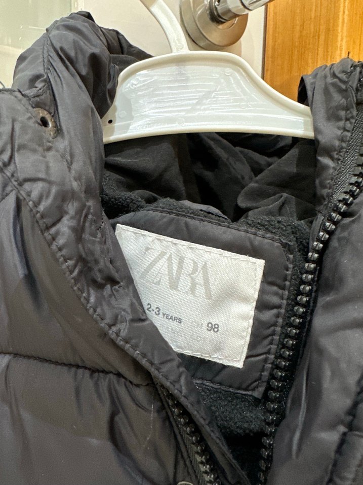 Çocuk Siyah mont - Görsel 3