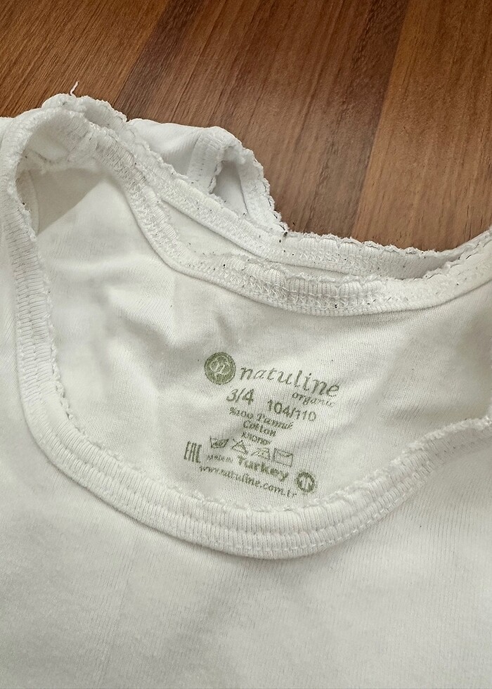 Natuline kız çocuk atlet - Görsel 3