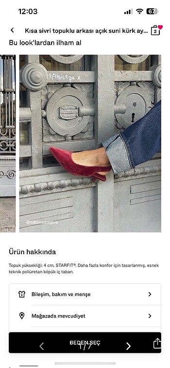 Bershka bershka peluş ayakkabı