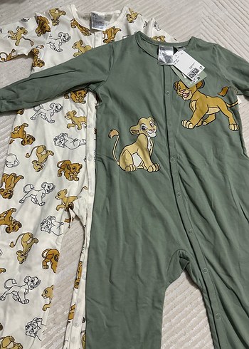 3 Yaş Beden H&M Bebek Erkek Düğmeli Uzun Kollu Tulum