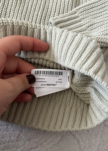 Zara mint yeşili erkek çocuk Örgü Kazak - Görsel 5