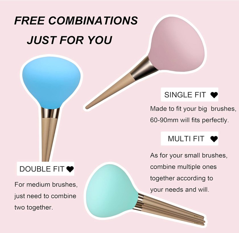 Silikon Makyaj Fırçası Başlıkları - YENİ - Görsel 5