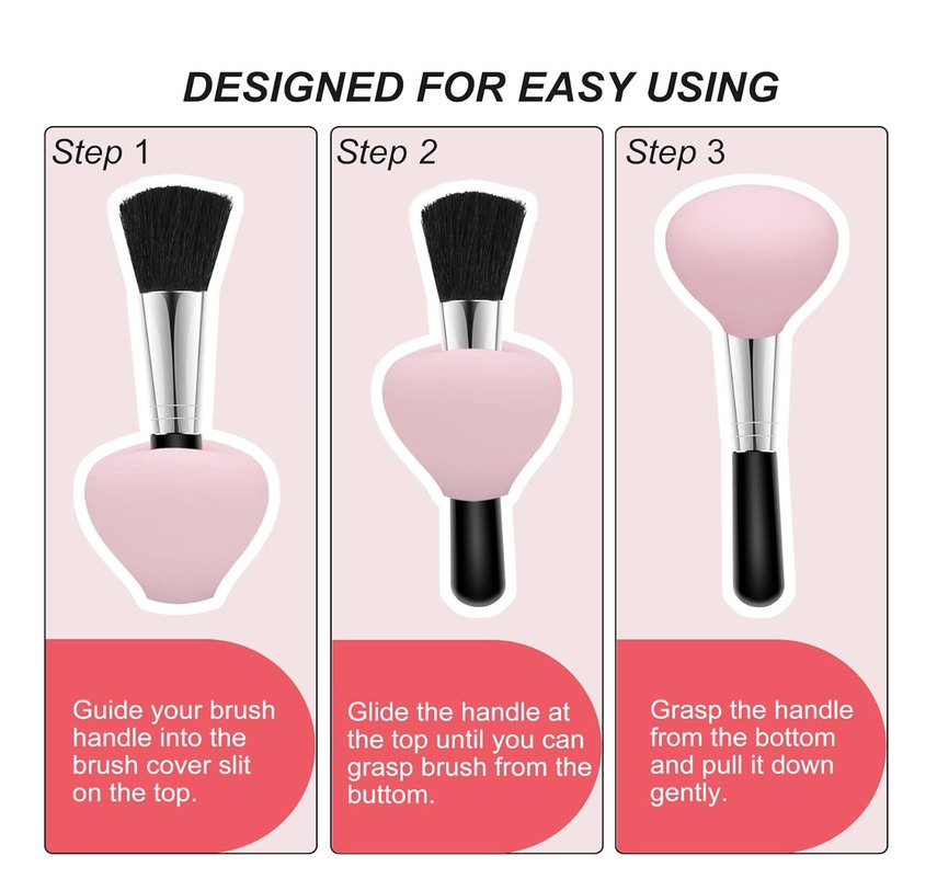 Silikon Makyaj Fırçası Başlıkları - YENİ - Görsel 4