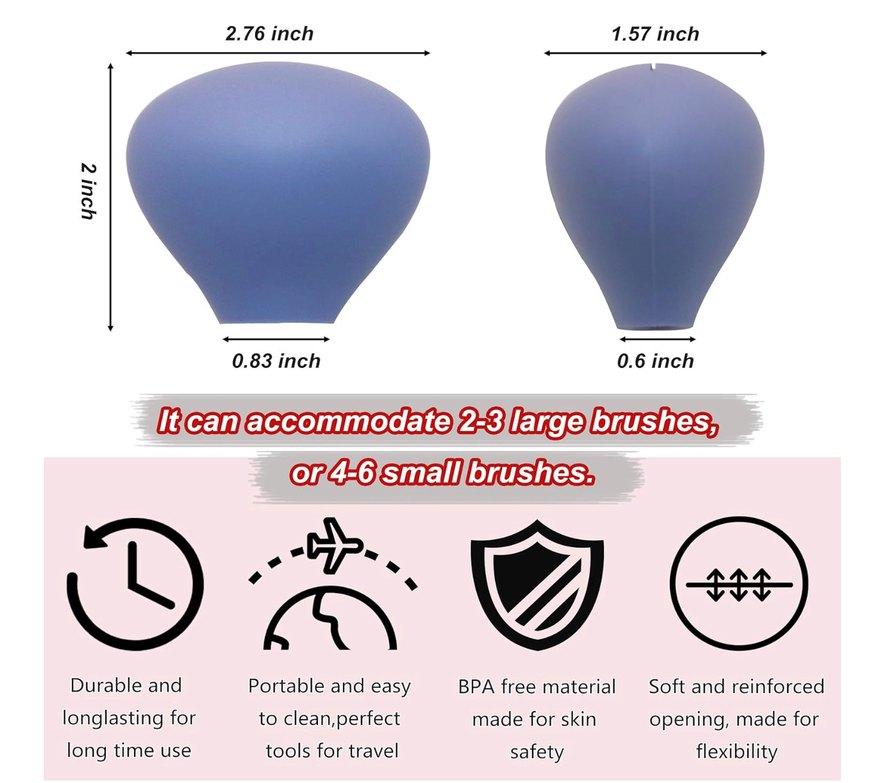 Silikon Makyaj Fırçası Başlıkları - YENİ - Görsel 2