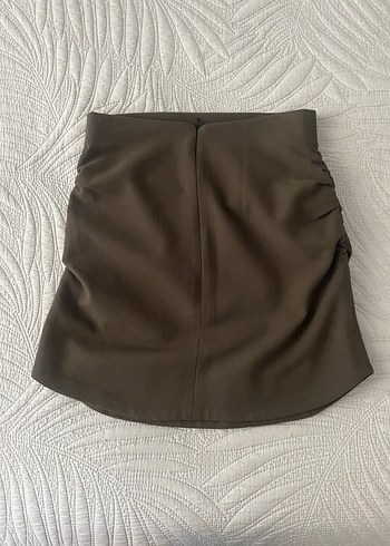 xs Beden Zara Haki Rengi Mini Etek