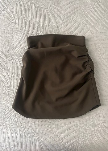 xs Beden siyah Renk Zara Haki Rengi Mini Etek