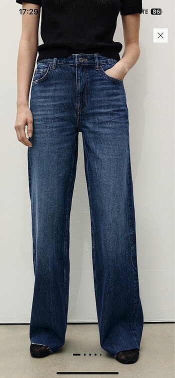 Mango Geniş Paça Jean Pantolon