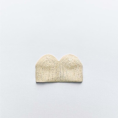 Zara Zara Crochet Straplez Korse Üst - Etiketli