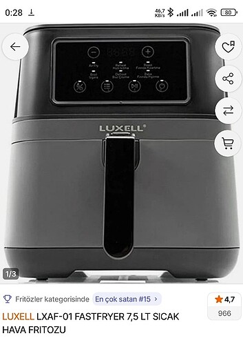 LUXELL AIRFRYER